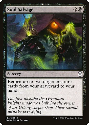 Soul Salvage 104, carta de Magic: The Gathering de Dominaria