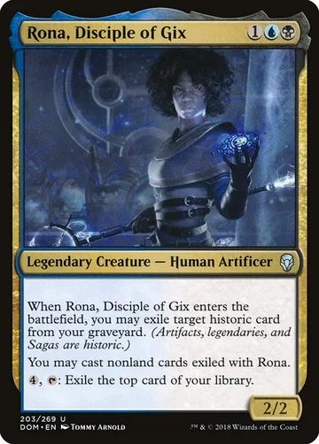 Rona, Disciple of Gix 203, carta de Magic: The Gathering de Dominaria