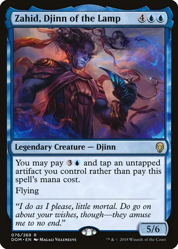 Zahid, Djinn of the Lamp 76, carta de Magic: The Gathering de Dominaria