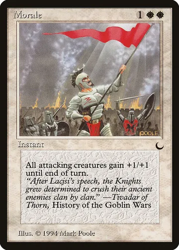 Morale 14, carta de Magic: The Gathering de The Dark