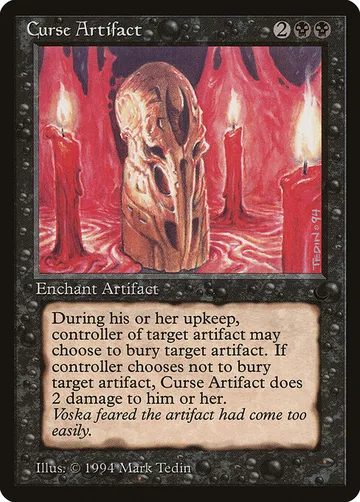 Curse Artifact 43, carta de Magic: The Gathering de The Dark