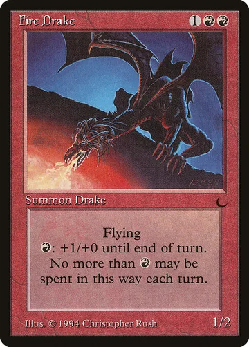 Fire Drake 62, carta de Magic: The Gathering de The Dark