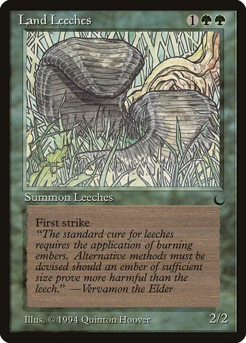 Land Leeches 79, carta de Magic: The Gathering de The Dark