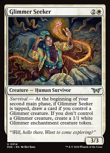 Glimmer Seeker 14, carta de Magic: The Gathering de Duskmourn: House of Horror