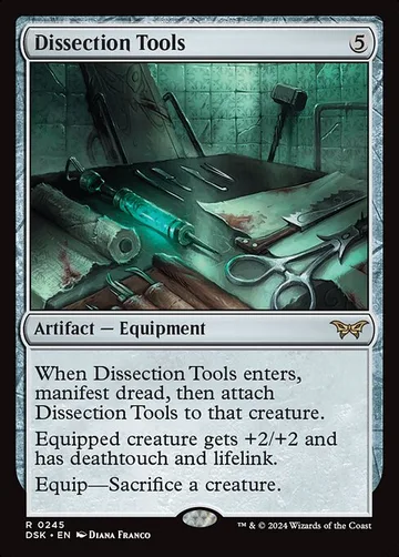 Dissection Tools 245, carta de Magic: The Gathering de Duskmourn: House of Horror