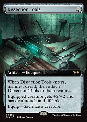Dissection Tools 385, carta de Magic: The Gathering de Duskmourn: House of Horror