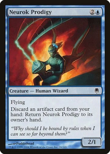 Neurok Prodigy 26, carta de Magic: The Gathering de Darksteel