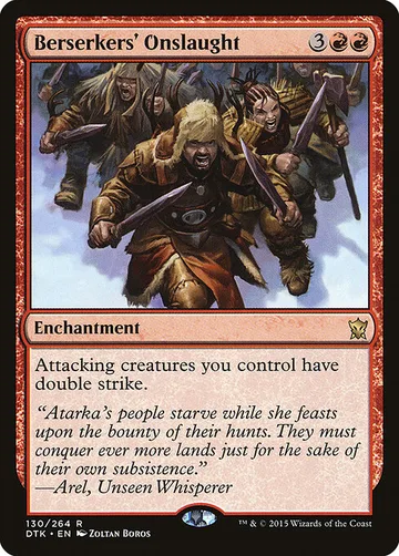 Berserkers' Onslaught 130, carta de Magic: The Gathering de Dragons of Tarkir