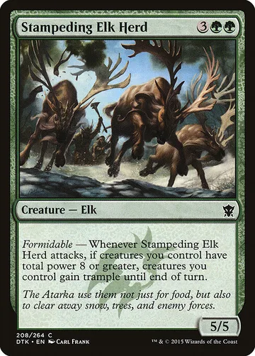 Stampeding Elk Herd 208
