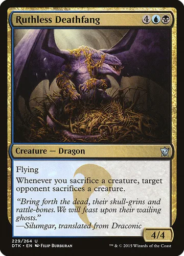 Ruthless Deathfang 229, carta de Magic: The Gathering de Dragons of Tarkir
