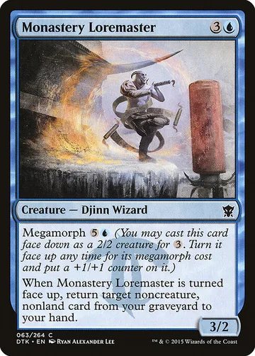 Monastery Loremaster 63, carta de Magic: The Gathering de Dragons of Tarkir