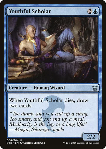 Youthful Scholar 84, carta de Magic: The Gathering de Dragons of Tarkir