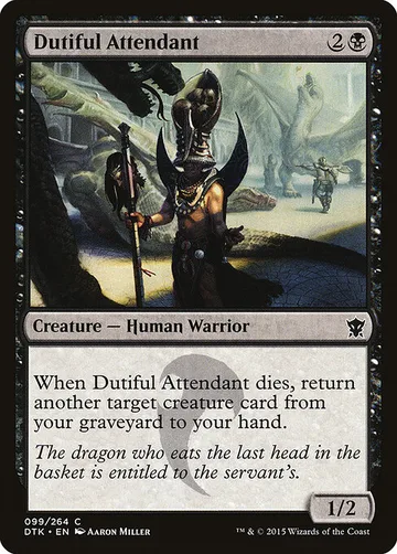 Dutiful Attendant 99, carta de Magic: The Gathering de Dragons of Tarkir