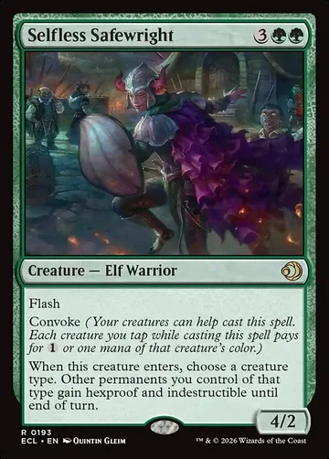 Selfless Safewright 193, carta de Magic: The Gathering de Lorwyn Eclipsed