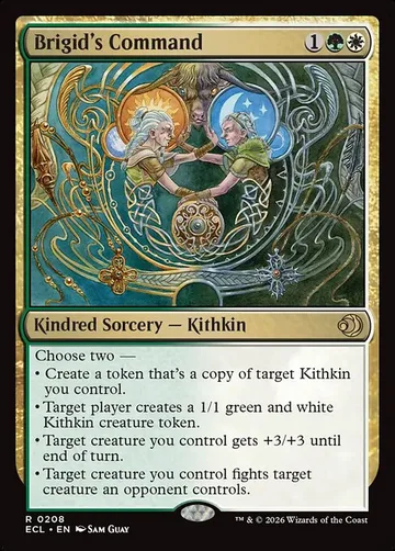 Brigid's Command 208, carta de Magic: The Gathering de Lorwyn Eclipsed
