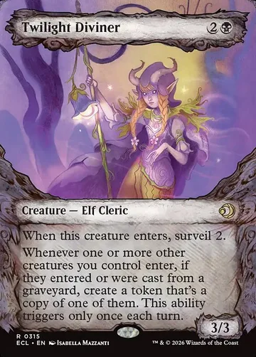 Twilight Diviner 315, carta de Magic: The Gathering de Lorwyn Eclipsed
