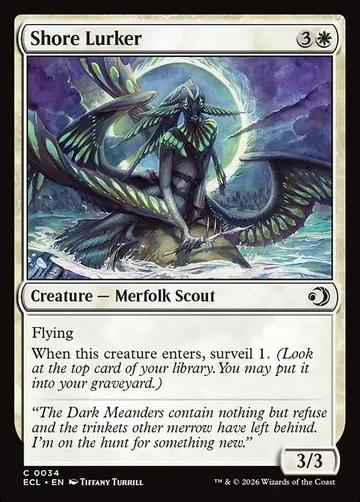 Shore Lurker 34, carta de Magic: The Gathering de Lorwyn Eclipsed