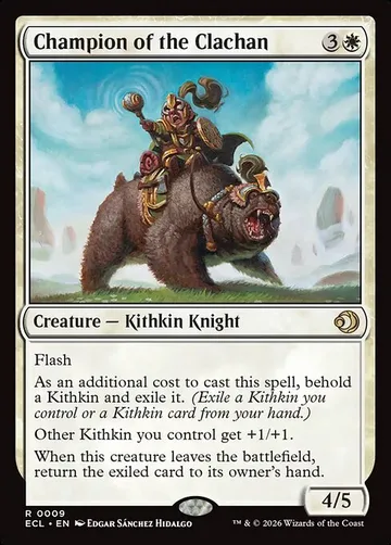 Champion of the Clachan 9, carta de Magic: The Gathering de Lorwyn Eclipsed