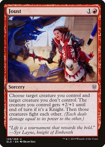 Joust 129, carta de Magic: The Gathering de Throne of Eldraine