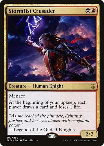 Stormfist Crusader 203, carta de Magic: The Gathering de Throne of Eldraine