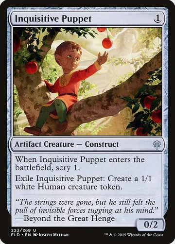 Inquisitive Puppet 223, carta de Magic: The Gathering de Throne of Eldraine