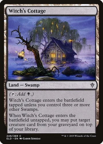 Witch's Cottage 249, carta de Magic: The Gathering de Throne of Eldraine