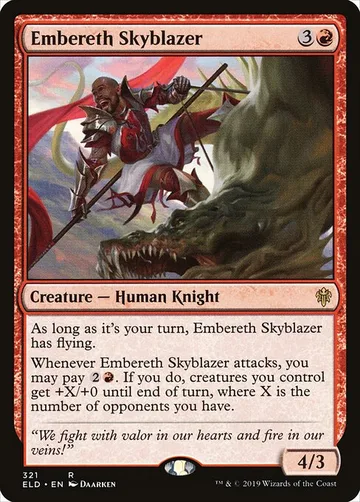 Embereth Skyblazer 321, carta de Magic: The Gathering de Throne of Eldraine