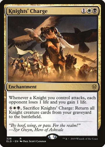 Knights' Charge 328, carta de Magic: The Gathering de Throne of Eldraine