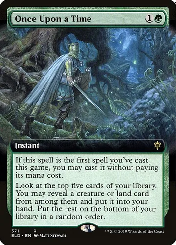 Once Upon a Time 371, carta de Magic: The Gathering de Throne of Eldraine