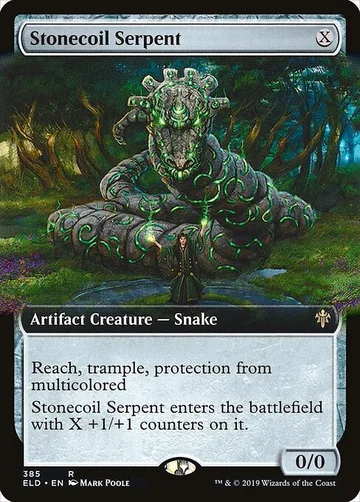 Stonecoil Serpent 385, carta de Magic: The Gathering de Throne of Eldraine