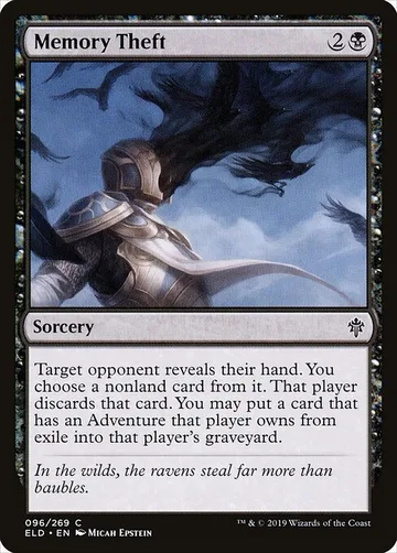 Memory Theft 96, carta de Magic: The Gathering de Throne of Eldraine