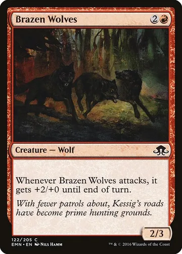 Brazen Wolves 122, carta de Magic: The Gathering de Eldritch Moon