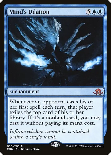 Mind's Dilation 70, carta de Magic: The Gathering de Eldritch Moon