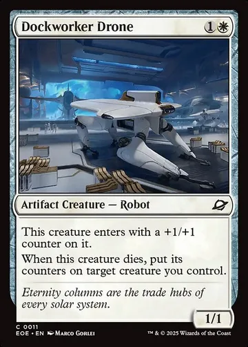 Dockworker Drone 11, carta de Magic: The Gathering de Edge of Eternities