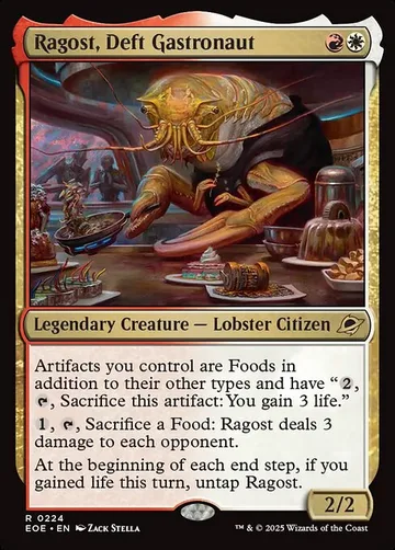 Ragost, Deft Gastronaut 224, carta de Magic: The Gathering de Edge of Eternities