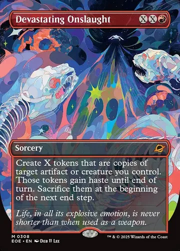 Devastating Onslaught 308, carta de Magic: The Gathering de Edge of Eternities