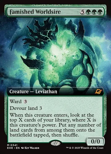 Famished Worldsire 341, carta de Magic: The Gathering de Edge of Eternities