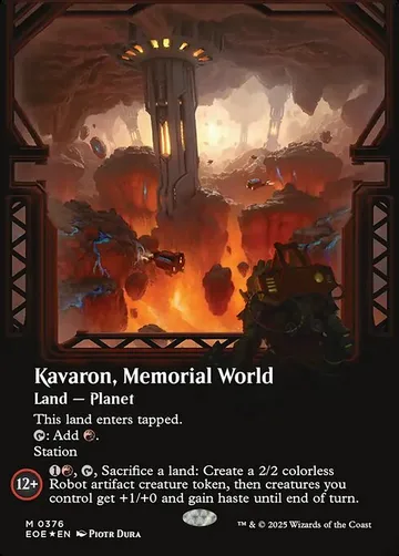 Kavaron, Memorial World 376, carta de Magic: The Gathering de Edge of Eternities