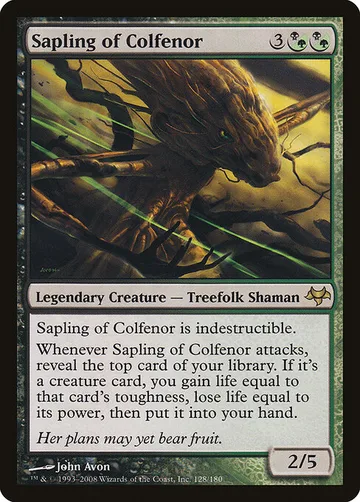 Sapling of Colfenor 128, carta de Magic: The Gathering de Eventide