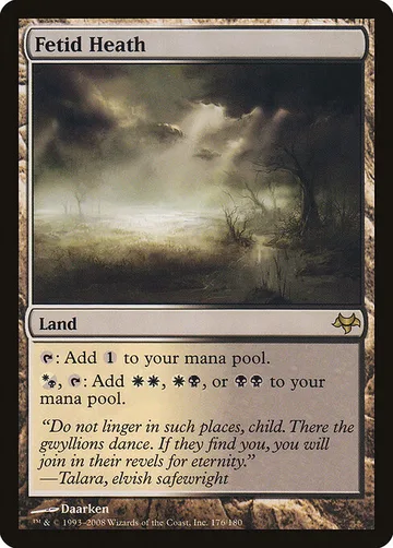 Fetid Heath 176, carta de Magic: The Gathering de Eventide