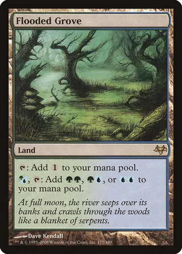 Flooded Grove 177, carta de Magic: The Gathering de Eventide
