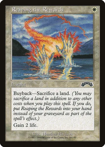 Reaping the Rewards 16, carta de Magic: The Gathering de Exodus