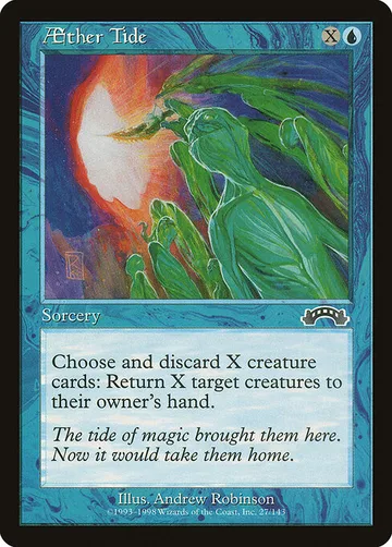 Aether Tide 27, carta de Magic: The Gathering de Exodus