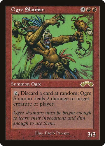 Ogre Shaman 91, carta de Magic: The Gathering de Exodus