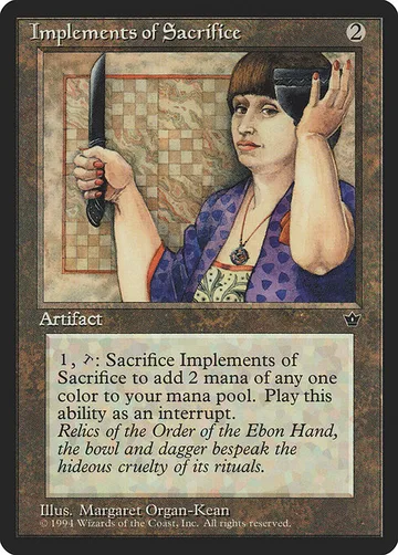 Implements of Sacrifice 88, carta de Magic: The Gathering de Fallen Empires