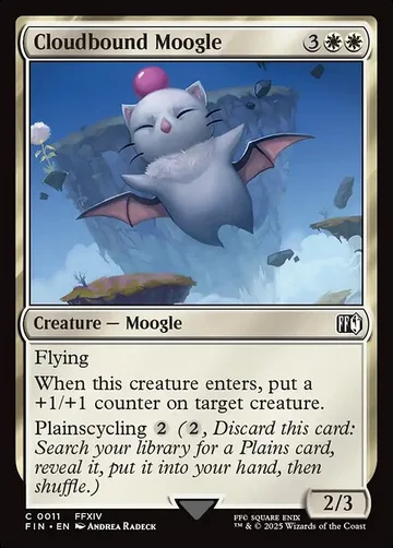 Cloudbound Moogle 11, carta de Magic: The Gathering de Final Fantasy