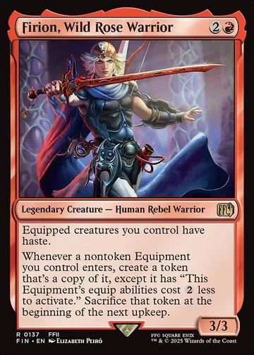 Firion, Wild Rose Warrior 137, carta de Magic: The Gathering de Final Fantasy