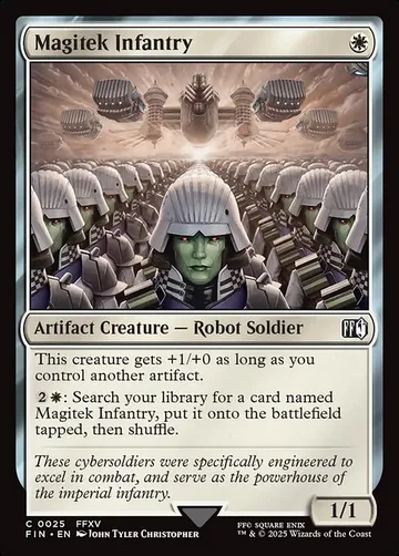 Magitek Infantry 25, carta de Magic: The Gathering de Final Fantasy