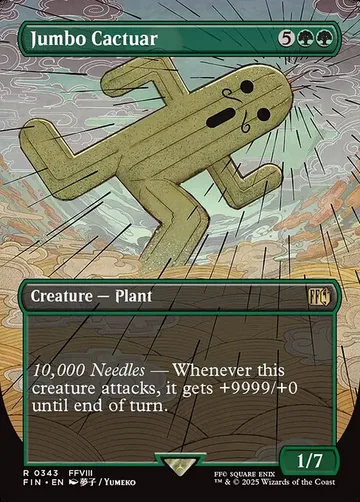 Jumbo Cactuar 343, carta de Magic: The Gathering de Final Fantasy