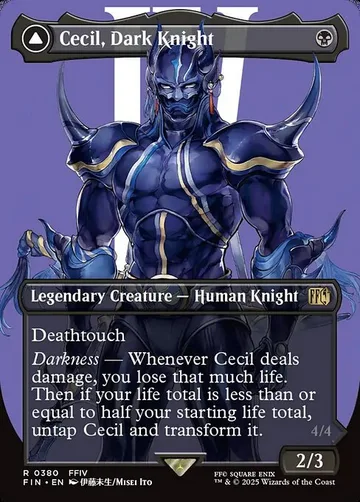 Cecil, Dark Knight // Cecil, Redeemed Paladin 380, carta de Magic: The Gathering de Final Fantasy